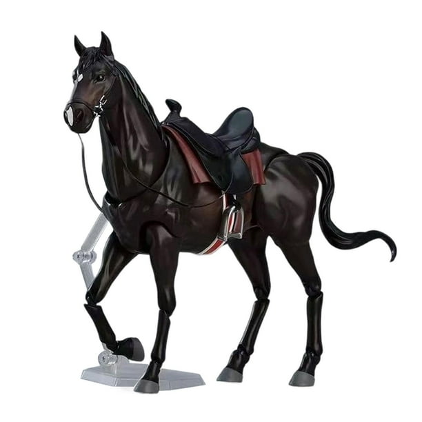 Figura de caballo modelo juguete educativo muñeca juguetes regalos colección de adornos realistas negro