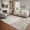 thumbnail image 6 of Addison Rugs Mayfield Premium Machine Washable Transitional Stripes Beige Rectangle Rug, 5' x 7'6", 6 of 6