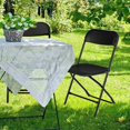 thumbnail image 3 of Zimtown 6 Pack Black Plastic Folding Chair for Wedding Party Picnic, Conference, Stackable Chairs, 3 of 7