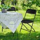 thumbnail image 4 of Pack de 6 Sillas Plegables Zimtown Plástico Negro para Picnic Conferencias, 4 of 9