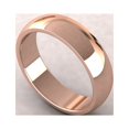 thumbnail image 3 of 14K Rose Gold over Sterling Silver Wedding Band Ring, 3 of 5