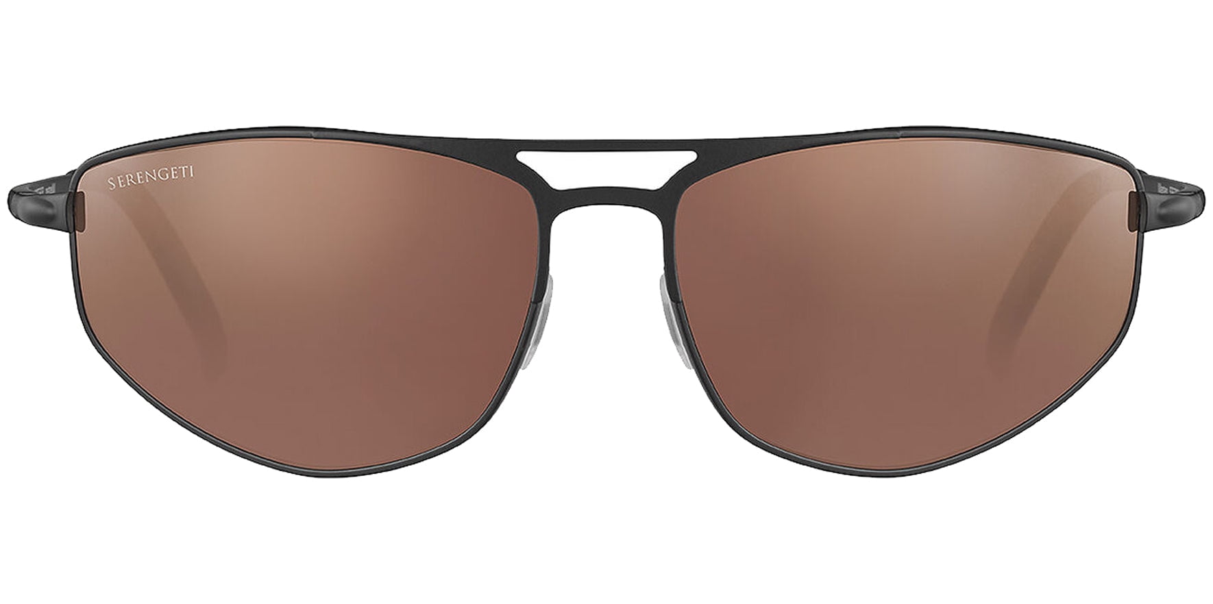 Serengeti Masten Polarized Photochromic Men's Matte Black Wrap Sunglasses with Glass Lenses - Made in Italy