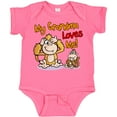 thumbnail image 3 of Inktastic My Grandma Loves Me Monkey Boys or Girls Baby Bodysuit, 3 of 5