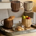 thumbnail image 1 of Coffee Cup Storage Basket with Handle - Woven Rattan Organizer for Coffee Bar, Countertop, and Small Items, 1 of 6