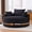 BLACK, variant on 360 Swivel Accent Chair, Corduroy Barrel Chair, 57 Inch Comfy Boneless Sofa Chair for Living Room, Bedroom, Apartment