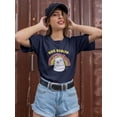 thumbnail image 2 of Hug Dealer Cute Bear Shaped T-Shirt Women -Smartprints Designs, Female Large, 2 of 4
