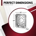 thumbnail image 2 of Green Direct Disposable Aluminum Foil Baking Pans 9x13 with Lids, 10 Pack, 2 of 8