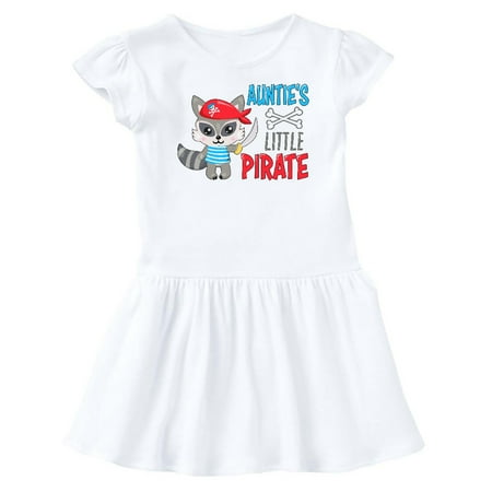 

Inktastic Auntie s Little Pirate Cute Raccoon with Sword Gift Baby Girl Dress