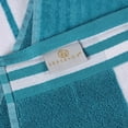 thumbnail image 6 of Superior Cotton Striped Oversized Beach Towel Set of 2, 34" x 64", Turquoise, 6 of 11