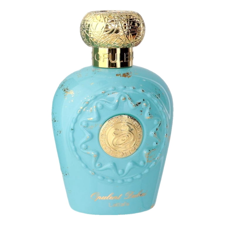Lattafa Opulent Dubai Unisex EDP Spray, 3.4 oz, Long-Lasting