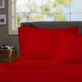 thumbnail image 4 of Twin Extra Long Micro Fiber Sheet Set - Soft and Comfy - By Crescent Bedding Red Twin XL, 4 of 6
