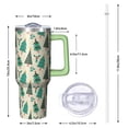 thumbnail image 2 of 40oz Merry Christmas Tumbler with Straw Handle Leak Proof Stainless Steel Cup Holiday Coffee Water Bottle Gifts, 2 of 4