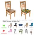 thumbnail image 5 of Sunflower Seat Covers for Dining Room Chairs Set Of 6,Stretch Printed Washable Chair Seat Cover with Elastic Ties and Button,Removable Waterproof Couch Cushion Covers, 5 of 6