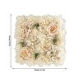thumbnail image 2 of Moocorvic Backdrop Flowers Wall Panels 14x14inch Artificial Flower Silk Rose Mat for Home Party Wedding Floral Arrangement 10 Color, 2 of 7