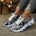 thumbnail image 2 of HEWUQI Womens Platform Slip on Animated Patterns Running Shoes Breathable Walking Lightweight Gym Workout Non Slip Fashion Sneakers Black Size 9.5, 2 of 6