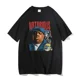 thumbnail image 1 of Camiseta gráfica de rapero The Big para hombre, de algodón puro, de manga corta, estilo hip hop, de gran tamaño., 1 of 7
