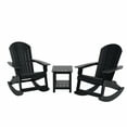 thumbnail image 4 of WestinTrends Tuscany 3-Piece HIPS Outdoor Rocking Adirondack Chair With Side Table, Black, 4 of 5