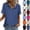 02# Blue, variant on Women Blouses Short Sleeve Button Down Shirts Business Casual Dressy Work Tops Summer Spring Clothes, Wine XL