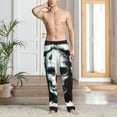 thumbnail image 2 of Fotbe Watercolor Skull Pantalones de Pijama para Hombre, Pantalones de Dormir, Pantalones de Casa con Cintura Ajustable y Bolsillos-Small, 2 of 6