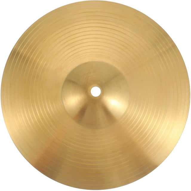 HUGFEGWE 10 Inch Brass Cymbal Replacement Crash Cymbals Ride Drum Cymbal Instrument Cymbal Percussion Accessories Drum Kit for Beginner Player Percussion (Golden) UA824-5396
