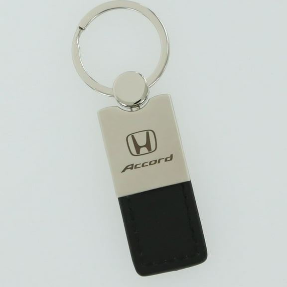 Honda Accord Duo Black Leather Key Chain