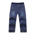 thumbnail image 4 of Gubotare Jeans for Kids Boys Boys' Denim Jeans Elastic Waist Pants for Kids Size 15-16 (Dark Blue,15-16 Years), 4 of 4