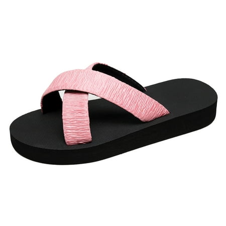 

zttd fashion women beach slip on casual open toe non slip wedges breathable slippers shoes sandals women s slipper a