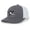 Charcoal/White, variant on Heritage Pride HP Black & White Duck and Stars Mesh Back Embroidered Trucker Hat Baseball Cap, Heather Grey/White