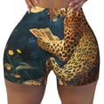 thumbnail image 2 of Naloa Leopard Reading Tarot Cards Biker Shorts for Women Seamless Scrunch Short Women’s Yoga Shorts for Gym Running Sport Shorts-, 2 of 8