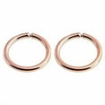 thumbnail image 2 of Gold Hoop Earrings Cartilage Nose Septum Ear Helix Tragus Piercing Jewelry for Women Hypoallergenic (4mm 22 Gauge | 1 Pair, 14K Rose Gold Filled), 2 of 13