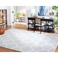 thumbnail image 3 of SAFAVIEH Cambridge Juan Geometric Wool Area Rug, Light Blue/Ivory, 4' x 6', 3 of 8