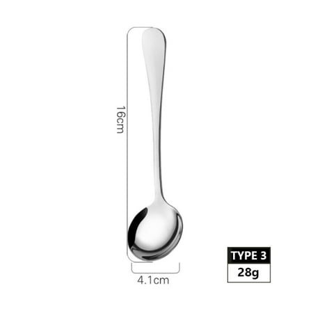 

stainless steel spoon With Long Handle Ice/Coffee/Soup Spoon Kitchen Accessories Decoration Home Tableware Spoons