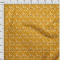 thumbnail image 3 of oneOone Viscose Jersey Mustard Yellow Fabric Christmas Sewing Material Print Fabric By The Yard 60 Inch Wide, 3 of 5