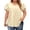 F453 Beige, variant on Curuila Womens Tops Plus Size Soft Casual Short Sleeve Crew Neck Basic Solid Color Comfort T Shirt Beige Size L