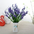 thumbnail image 4 of Artificial Lavender Plant with Silk Flowers for Wedding Decor and Table Centerpieces 1Pc Artificial Flower Lavender Garden DIY Party Home Wedding Craft Table Decor, 4 of 8