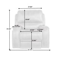 thumbnail image 5 of Home Meridian Traditional Steel Gray Swivel Glider Recliner A498V-006-677, 5 of 5