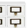 thumbnail image 6 of Kate and Laurel Apothecary Wood Desk Drawer Set, 9 Drawers, White, 6 of 7