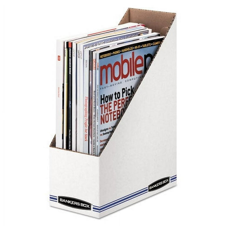 Stor/File Corrugated Magazine File, 4 x 9.25 x 11.75, White, 12/Carton Stor/File Corrugated Magazine File, 4 x 9.25 x 11.75, White, 12/Carton