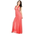 thumbnail image 3 of Women's Adult Lingerie Night Wear Floral Lace Night Gown With Halter Neck, 3 of 4