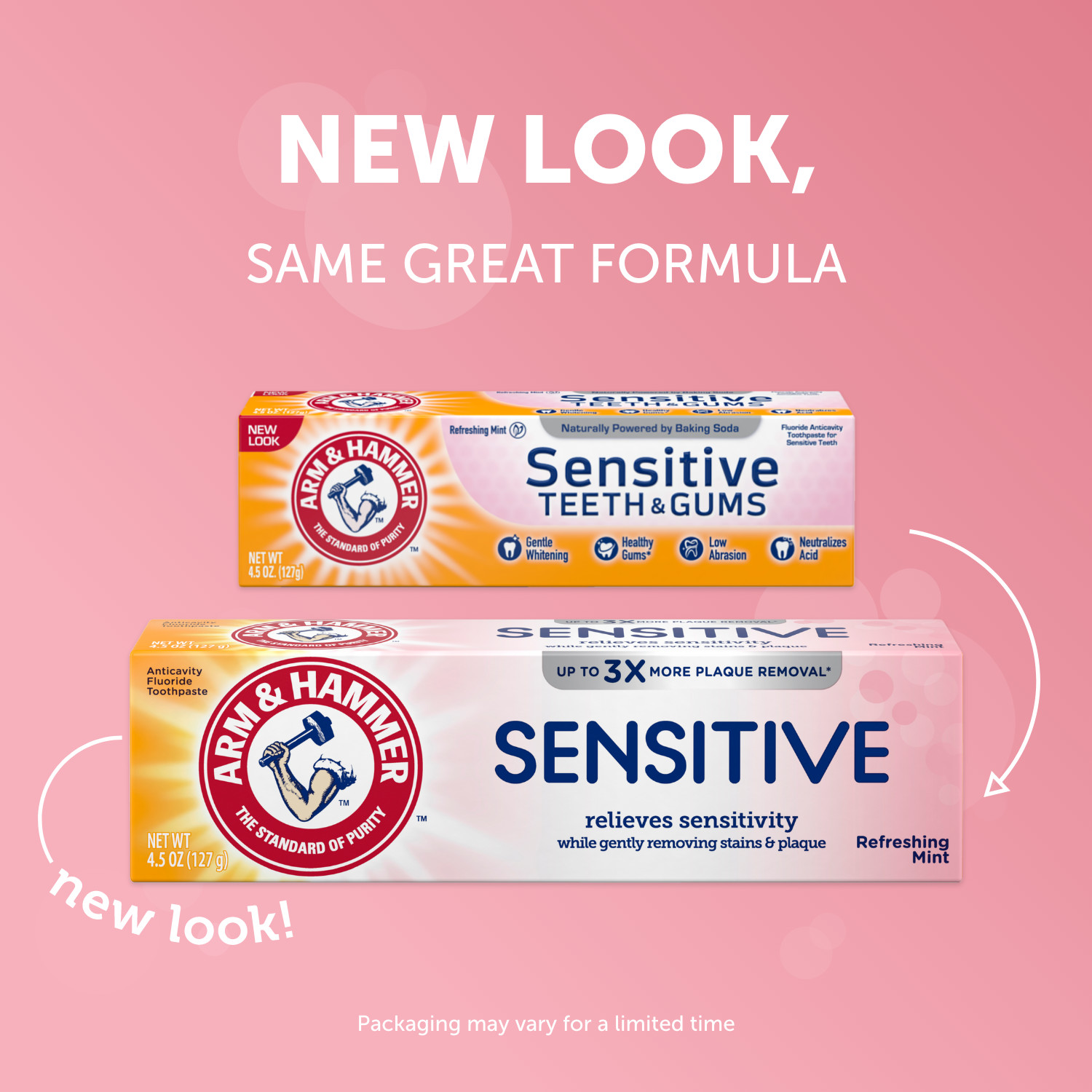ARM & HAMMER Sensitive Teeth & Gums Toothpaste, Refreshing Mint- Fluoride Toothpaste - image 4 of 10