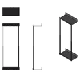 thumbnail image 7 of Wall Mounted Towel Rack for Bathroom, Metal Towel Holder Bar for Rolled & Folded Large Towels, Upgraded Black Bathroom Wall Towel Storage, 7 of 7