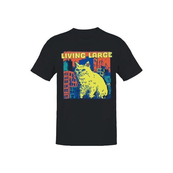 Giant Cat in Urban Jungle Men's T-shirt