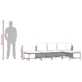 thumbnail image 4 of vidaXL 5 Piece Garden Sofa Set with Cushions Grey Poly Rattan, 4 of 5