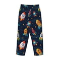 thumbnail image 5 of Sigee Spaceships and Stars Print Women's Soft Pajama Pants - Breathable and Comfortable Lounge Sleep Bottoms with Elastic Waistband and Pockets-XX-Large, 5 of 9