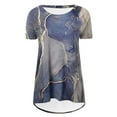 thumbnail image 5 of Hauts d'Été jovatis Tendance pour Femmes, Col Rond, Hauts Amples, Blouse Décontractée à Imprimé, Manches Courtes, 5 of 5