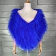 thumbnail image 4 of MSJUHEG Faux Fur Shawl,Shawls,Shawl Wraps,Pashmina Wraps,Formal Dresses,Faux Shawl Wedding Wrap and Shawl Winter Shawl and Bridesmaid Blue One Size, 4 of 4
