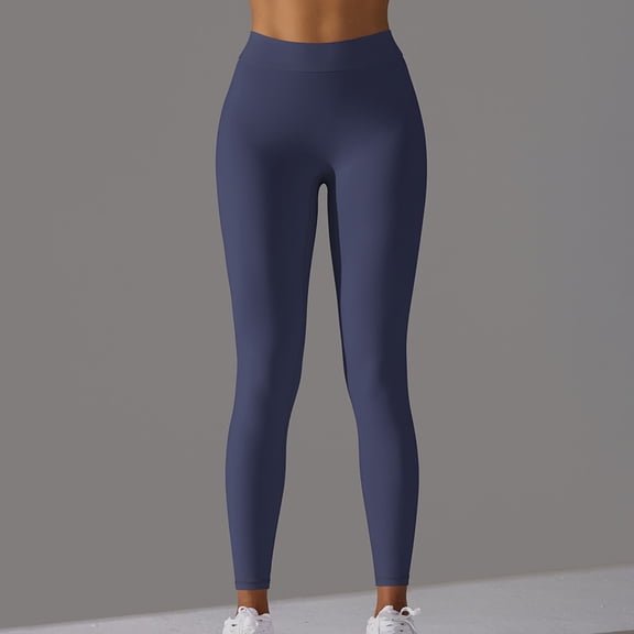Yoga Pants Women Women Summer Fashion Sport Casual Full Casual Yoga Full Length Pants Workout Leggings Blue L