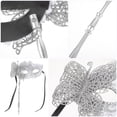 thumbnail image 3 of Máscara de antifaz con vara, ideal para fiestas de disfraces, bailes y graduaciones., 3 of 7