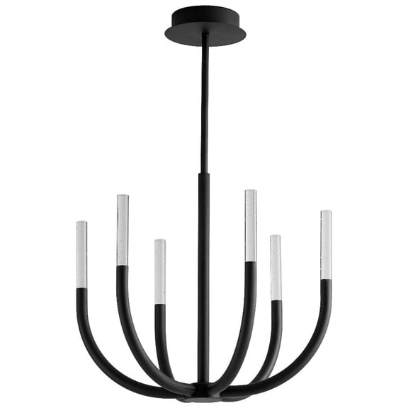 19.5 Inch 30W 5 Led Chandelier-Black Finish Oxygen Lighting 3-657-15