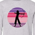 thumbnail image 4 of Inktastic Archery Bowhunting Female Archer Long Sleeve Youth T-Shirt, 4 of 5